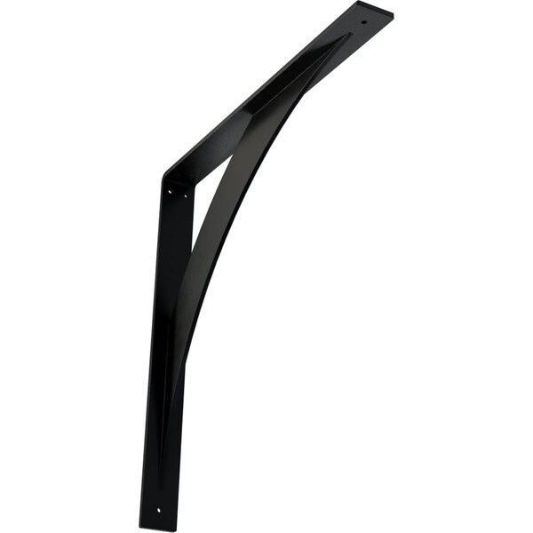Ekena Millwork Legacy Steel Bracket, Powder Coated Black 2"W x 20"D x 20"H BKTM02X20X20LEPBL - main